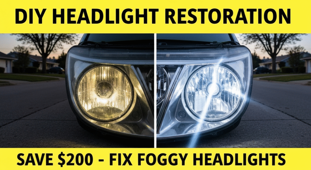 DIY Headlight Restoration: How to Fix Foggy Headlights at Home Like a Pro